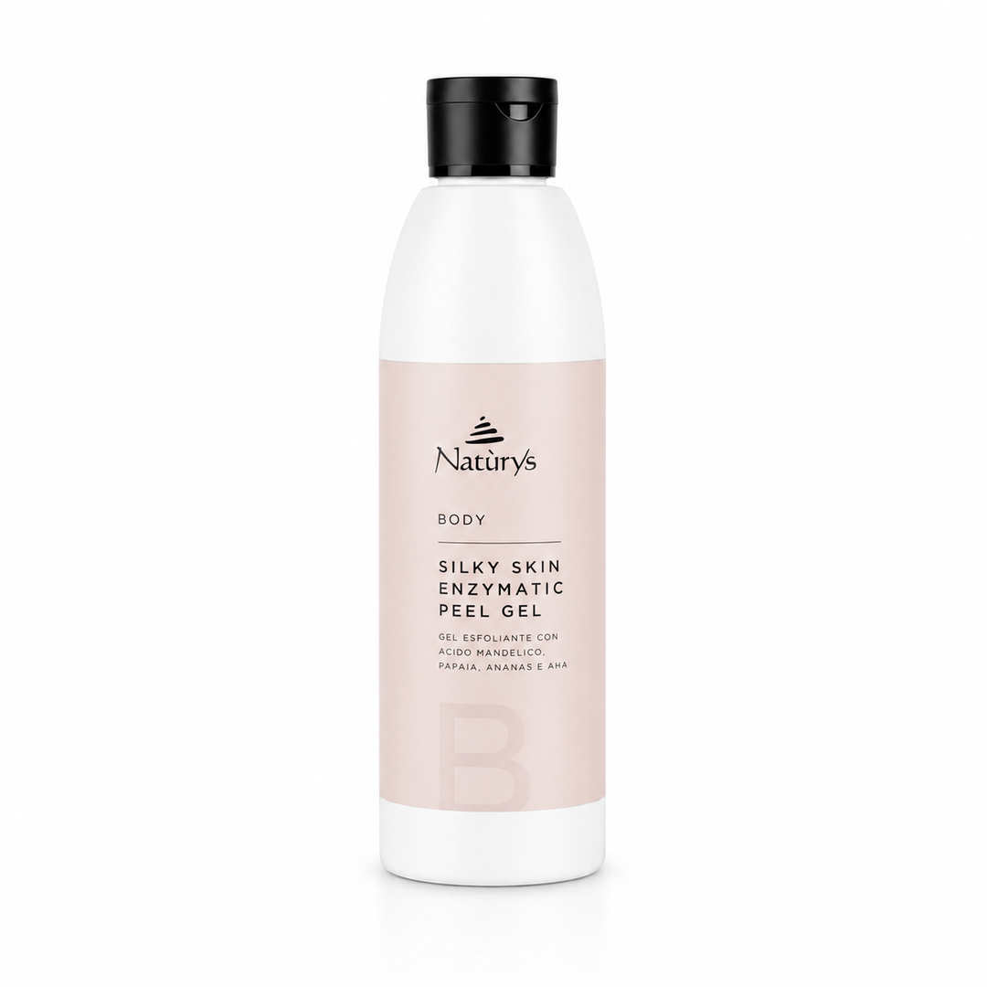 Naturys Body Silky Skin Enzymatic Peel Gel 250ml gentle body exfoliating gel with fruit enzymes to smooth, renew and brighten skin