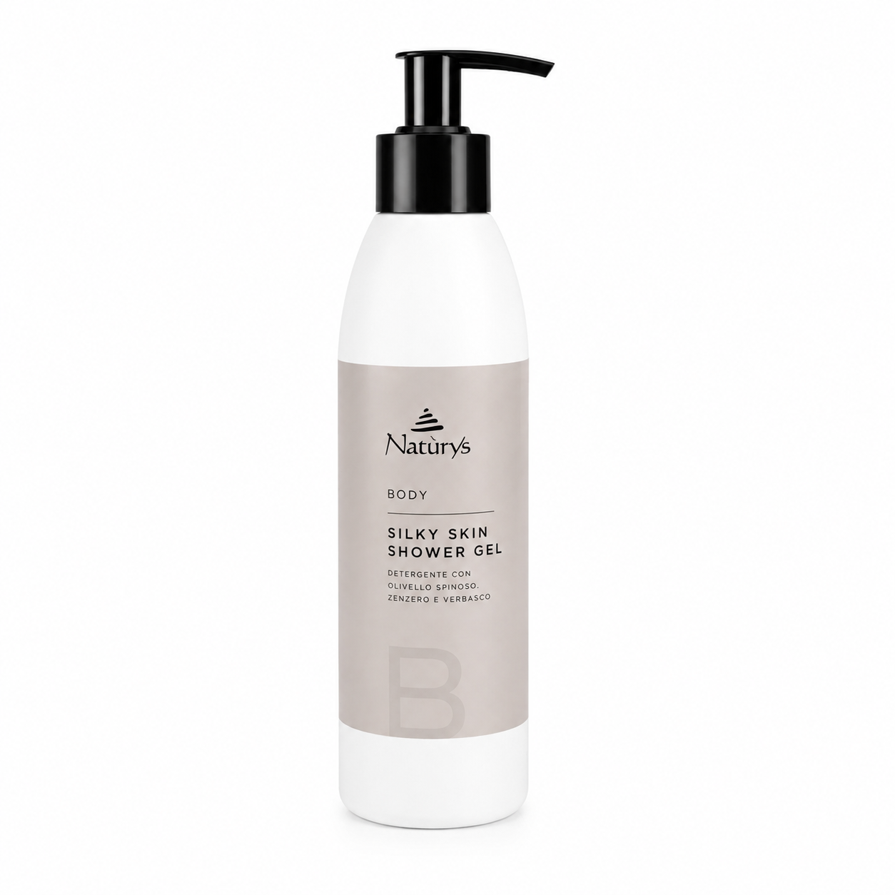 Naturys Body Silky Skin Shower Gel 250ml gentle body cleanser that cleanses, hydrates and helps maintain the skin's natural moisture balance