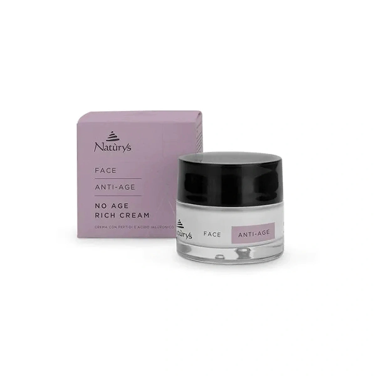 Naturys No Age Rich Cream anti-age face cream 50g with jar and box.