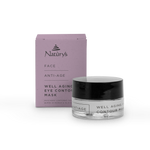 Naturys Well Aging Eye Contour Mask product jar 30ml and box for anti ageing eye treatment with mango butter and coffee oil