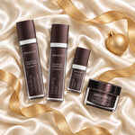 PEVONIA AGE CORRECTION COLLAGEN GIFT BOX arranged in a festive flatlay. File: pevonia-age-correction-collagen-gift-box-christmas-flatlay-2026.jpg