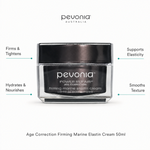 Pevonia Age Correction Firming Marine Elastin Cream 50ml with benefits for firmness, hydration, elasticity and smoother texture
