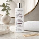 Pevonia Hair Energize Extra-Strength Conditioner 250ml on a luxury bathroom vanity for thinning, weak and breakage-prone hair