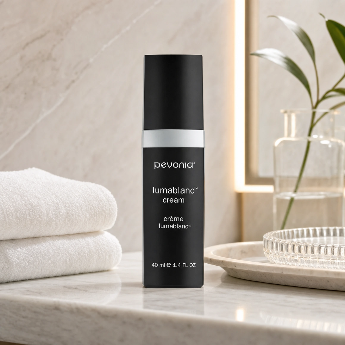 Pevonia Lumablanc Cream 40ml with benefits for dark spots, even skin tone, overnight renewal and luminous skin