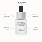 Pevonia Power Repair Hyaluronic Acid Hydra-Serum 15ml with benefits for hydration, fine lines, firmness and radiance