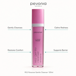 Pevonia RS2 Rosacea Gentle Cleanser 120ml with benefits for gentle cleansing, redness, comfort and skin barrier support