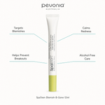 Pevonia SpaTeen Blemish-B-Gone 12ml with benefits for targeted blemish care, breakout prevention, redness comfort and alcohol-free treatment