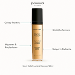 Pevonia Stem Cells Foaming Cleanser 120ml with benefits for gentle cleansing, smooth texture, hydration and radiance
