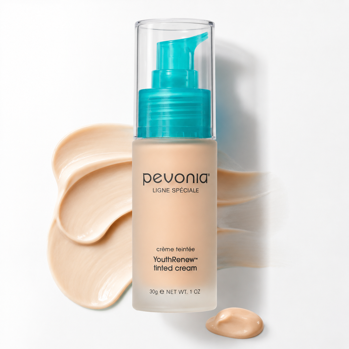 Pevonia YouthRenew Tinted Cream 30g clean white product packshot.