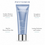 Phytomer Accept High Tolerance Cream 50ml with four benefit callouts: Soothes Redness and Reactive Skin, Ideal for Rosacea-Prone Skin, Strengthens Skin Barrier, Lasting Hydration and Comfort
