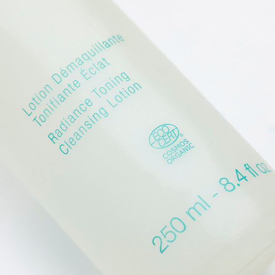 Phytomer Cyfolia Organic Radiance Toning Cleansing Lotion 250ml label close-up.