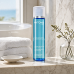 Phytomer Oligobooster Invigorating Moisturizing Body Concentrate 125ml flat lay on limestone surface in a bathroom setting