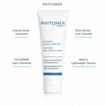 Phytomer Oligomer Well-Being Sensation Moisturising Body Cream 150ml with four benefit callouts: Intense Body Hydration, OLIGOMER Trace Elements, Shea Butter and Chlorella, Melt-In Lightweight Texture