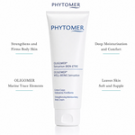 Phytomer Oligomer Well-Being Sensation Strengthening Moisturising Body Cream 150ml with four benefit callouts: Strengthens and Firms Body Skin, OLIGOMER Marine Trace Elements, Deep Moisturisation and Comfort, Leaves Skin Soft and Supple