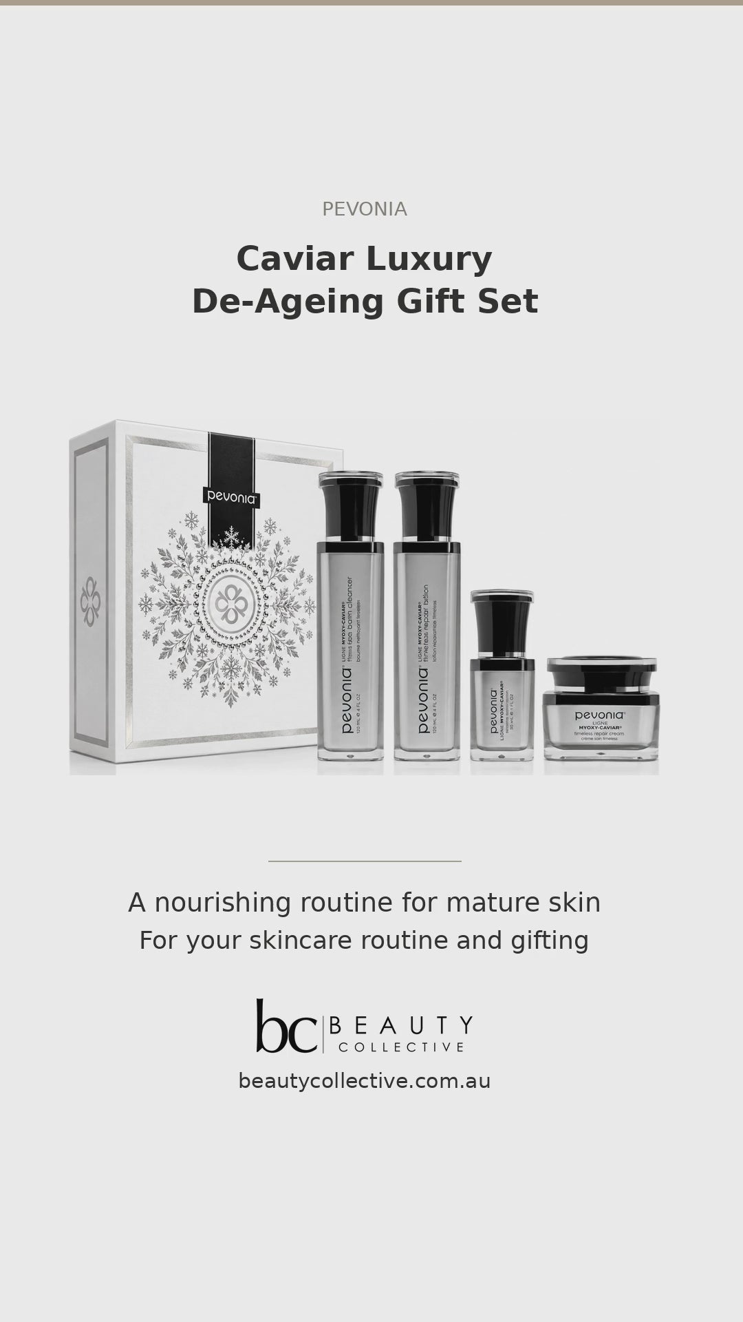 PEVONIA CAVIAR LUXURY DE-AGEING GIFT BOX — Christmas 2026 Beauty Collective video