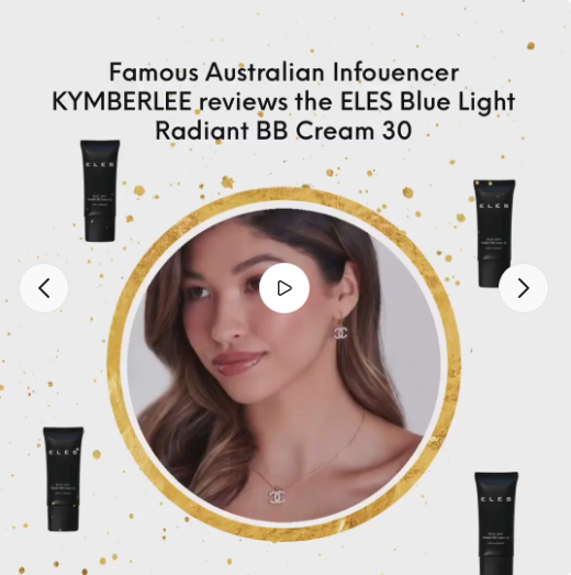 ELES Blue Light Radiant BB Cream 30 video - Kimberly how to use
