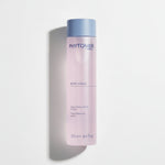 PHYTOMER Rosee Visage Toning Cleansing Lotion - 250ml in a tall, light pink bottle with a light blue cap, shown on a white background with a soft shadow.