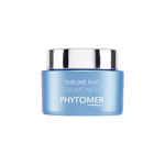 Blue jar of Phytomer Sublime Nuit cream on no background
