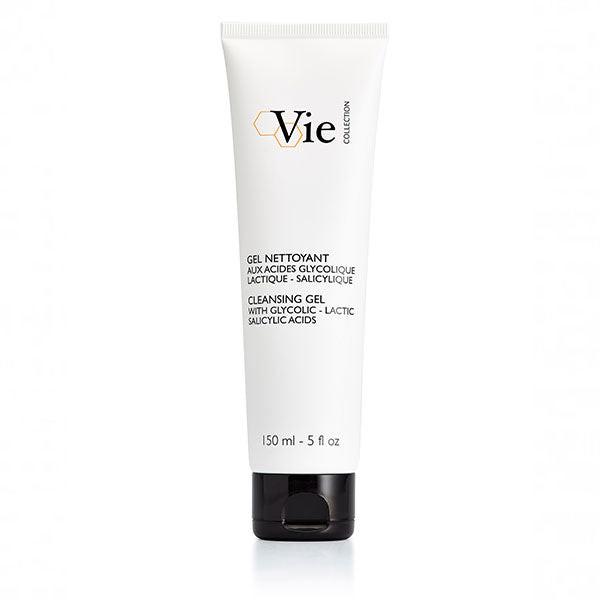 Tube of Vie cleansing gel on a white background
