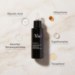 Vie Collection Glyco 10 Resurfacing Acid Concentrate 30ml with Glycolic Acid, Ubiquinone, Ascorbyl Tetraisopalmitate, Ergothioneine and Tocopherol.