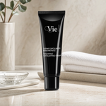 Vie Collection Renewing Exfoliating Cream 50ml styled on a premium bathroom vanity for at-home resurfacing skincare.