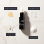 Vie Collection Vita C Concentrated Solution 15ml with 3-O-Ethyl Ascorbic Acid, Dipropylene Glycol, Citric Acid and Sodium Citrate.